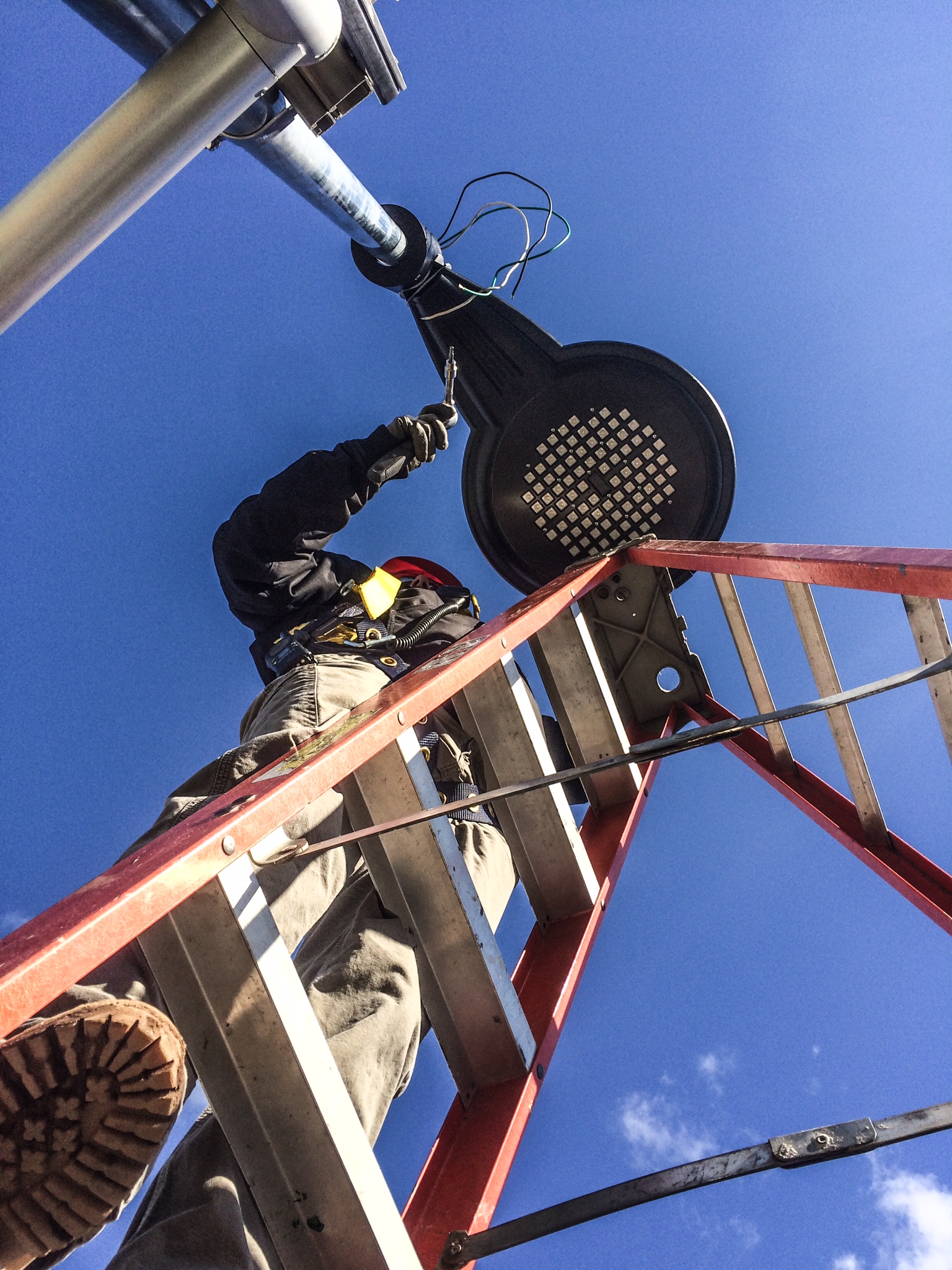 Commercial electrical work in office building